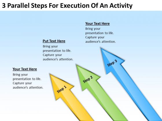 3 Parallel Steps For Execution Of An Activity Sample Real Estate Business Plan PowerPoint Slides