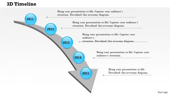 3d Timeline PowerPoint Presentation Template