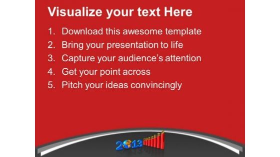 3d Bar Graph Leading Success 2013 PowerPoint Templates Ppt Backgrounds For Slides 1212
