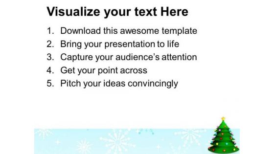3d Christmas Tree Festival Celebration PowerPoint Templates Ppt Backgrounds For Slides 0113