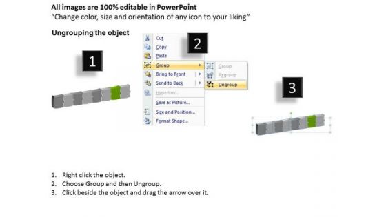 3d Chronological Puzzle Process 8 Stages Electronic Schematic Drawing PowerPoint Templates