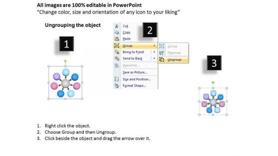 3d Circular Design Of Seven Stages In Flow Charts And Diagrams PowerPoint Templates