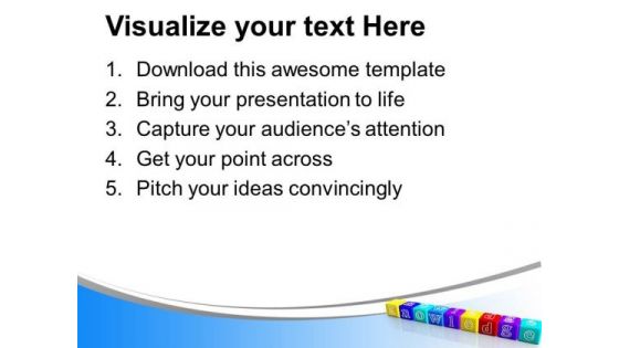 3d Dices Combined To Form Word Knowledge Future PowerPoint Templates Ppt Backgrounds For Slides 1112