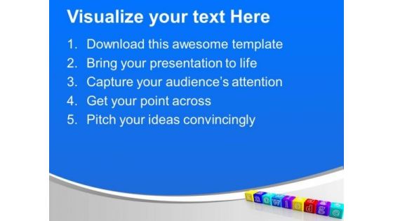 3d Dices Combined To Form Word Knowledge Future PowerPoint Templates Ppt Backgrounds For Slides 1112