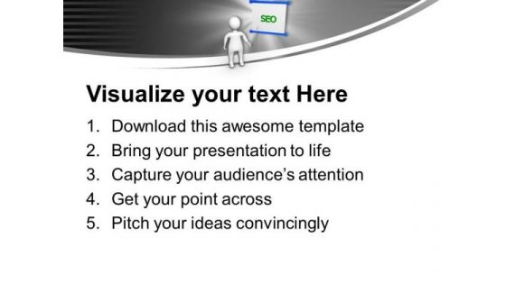 3d Figure Explains Seo Concept PowerPoint Templates Ppt Backgrounds For Slides 0713