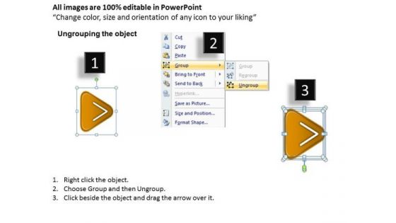 3d Graphical Demonstration Process 6 Stages Free Schematic PowerPoint Slides
