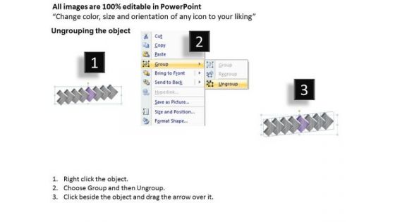 3d Graphical Enlightenment Using 8 Stages Vision Office PowerPoint Slides