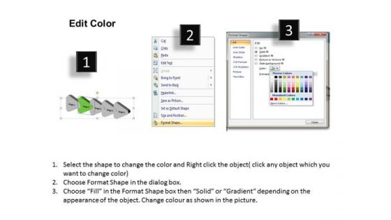3d Graphical Navigation Arrows 5 Stages Ppt Flow Chart Project PowerPoint Templates