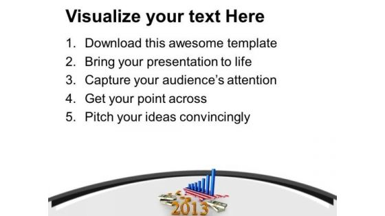 3d Illustarion Of American Business Graph PowerPoint Templates Ppt Backgrounds For Slides 0113