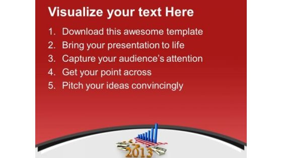 3d Illustarion Of American Business Graph PowerPoint Templates Ppt Backgrounds For Slides 0113