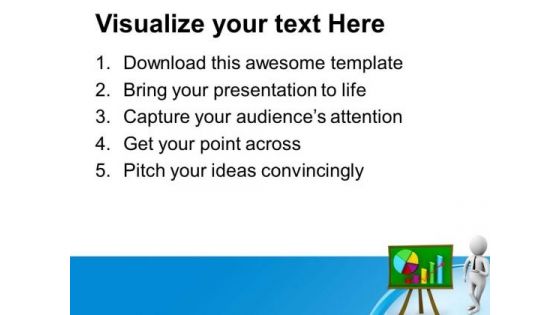 3d Illustration Of Business Progress Report PowerPoint Templates Ppt Backgrounds For Slides 0713