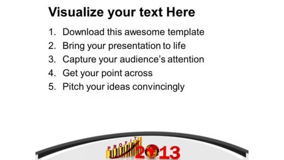 3d Image Of High Business Profit Year PowerPoint Templates Ppt Backgrounds For Slides 0113