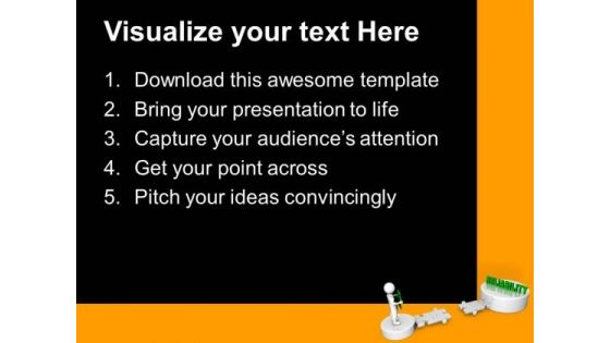 3d Man And Puzzle With Reliability Business PowerPoint Templates And PowerPoint Themes 1112