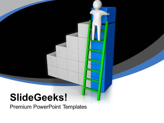 3d Man Arranging Cubes Bar Graph Business PowerPoint Templates Ppt Backgrounds For Slides 0213