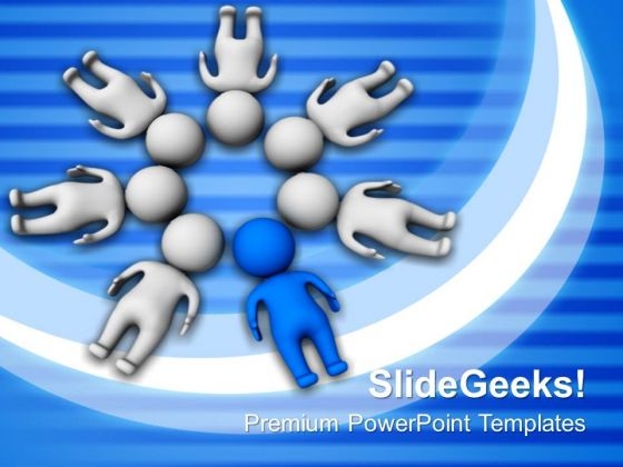 3d Man Business Teamwork PowerPoint Templates And PowerPoint Themes 0712