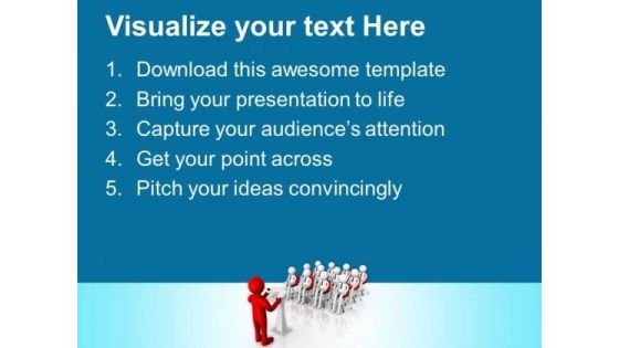 3d Man Making A Formal Announcement PowerPoint Templates Ppt Backgrounds For Slides 0713