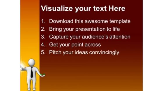 3d Man Thumbs Up With Strong Link Chains PowerPoint Templates PowerPoint Themes 1012