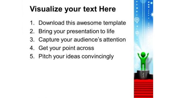 3d Man Winning People PowerPoint Templates And PowerPoint Themes 0812