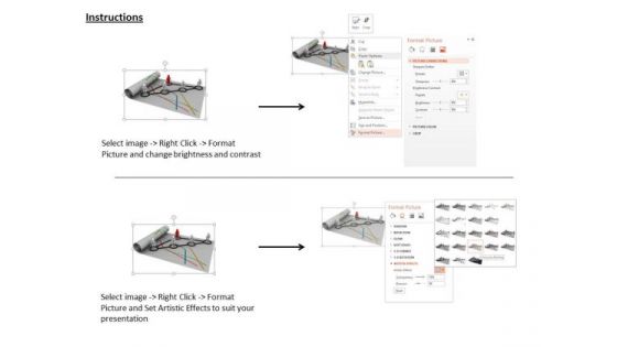 3d Peoples On Graph With Red 3d Man As A Leader