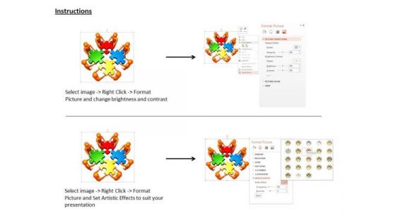 3d Peoples With Colorful Puzzles For Teamwork And Solution