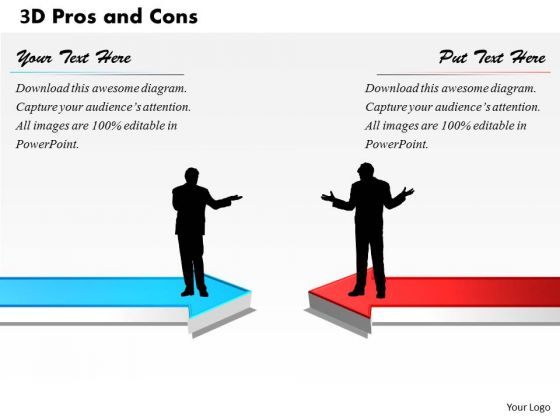 3d Pros And Cons PowerPoint Presentation Template