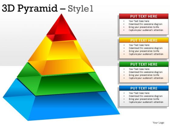 3d Pyramids PowerPoint Presentation Slides And Pyramids Ppt Templates