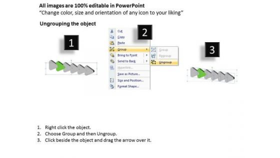 3d Successive Arrows 6 Stages Ppt Schematic Drawing Program PowerPoint Slides