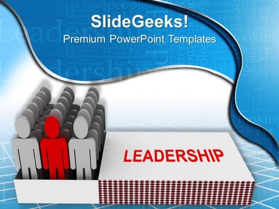 3d Team Standing In Leadership Match Box PowerPoint Templates Ppt Backgrounds For Slides 0713