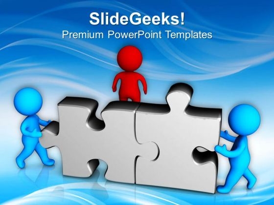 3d Team Working Collectively Teamwork PowerPoint Templates Ppt Backgrounds For Slides 0413