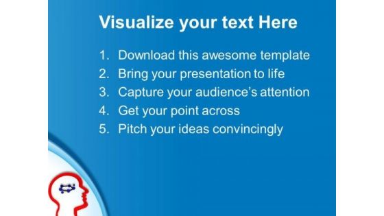 3d View Of Human Mind PowerPoint Templates Ppt Backgrounds For Slides 0413