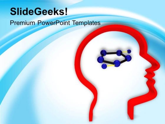 3d View Of Human Mind PowerPoint Templates Ppt Backgrounds For Slides 0413