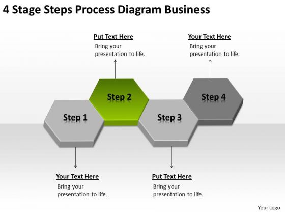 4 Stage Steps Process Diagram Business Ppt Plan PowerPoint Slides