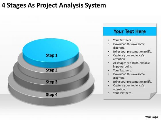 4 Stages As Project Analysis System Ppt Business Plan PowerPoint Templates