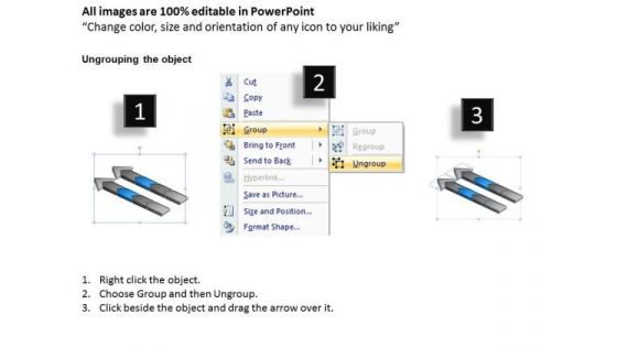4 Stages Combined Parallel Process Business Plan Models PowerPoint Templates