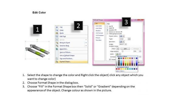 4 Stages Combined Parallel Process Buy Business Plans PowerPoint Templates
