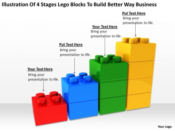 4 Stages Lego Blocks To Build Better Way Business Sports Bar Plan PowerPoint Slides
