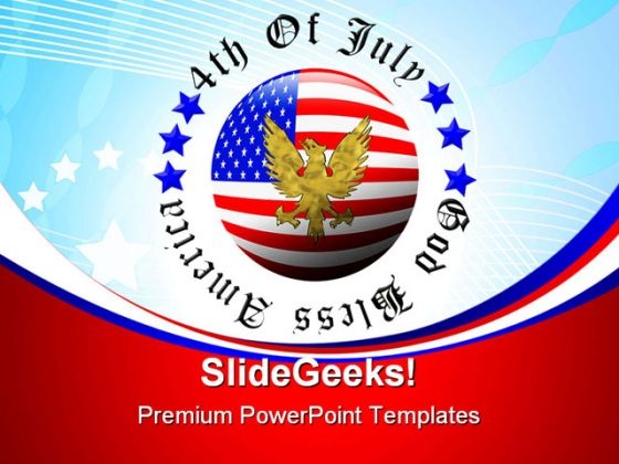 4th Of July Americana PowerPoint Templates And PowerPoint Backgrounds 0611