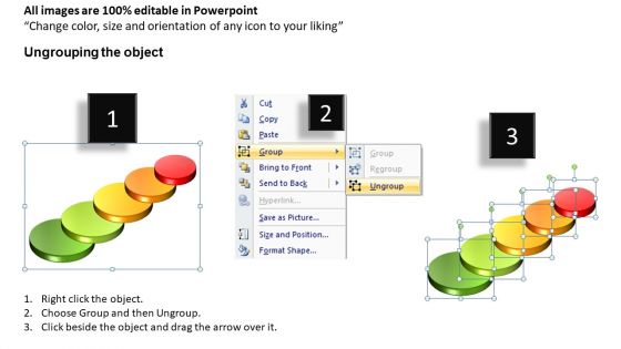 5 Stairs Diagrams PowerPoint Templates