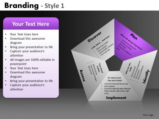 5 Factors Pentagon Process PowerPoint Slides Ppt Templates
