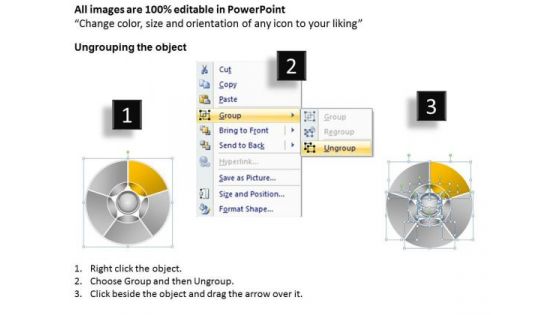 5 Sequence Makes Circle Business Plan For Startup PowerPoint Slides