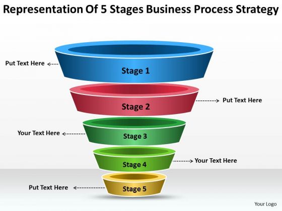 5 Stages Business Strategy Process Ppt Plan Outline PowerPoint Templates