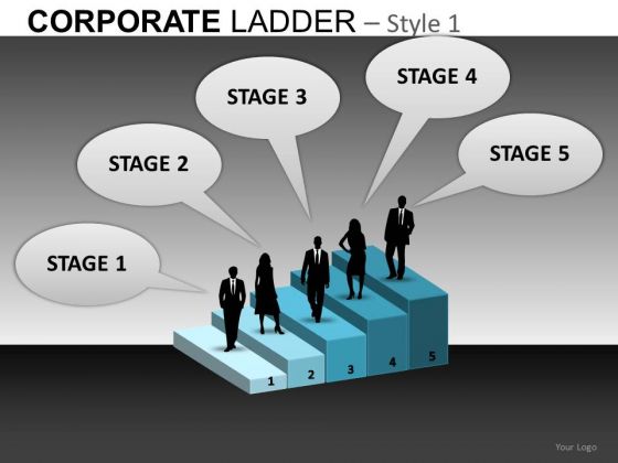 5 Stages Career Growth PowerPoint Slides Editable