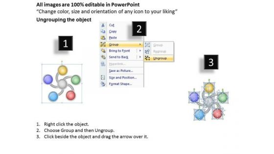 5 Stages Execution Of Sample Business Plan Outline PowerPoint Templates