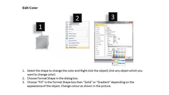 5 Stages Process Flow Chart Diagrams Powerpooint Templates