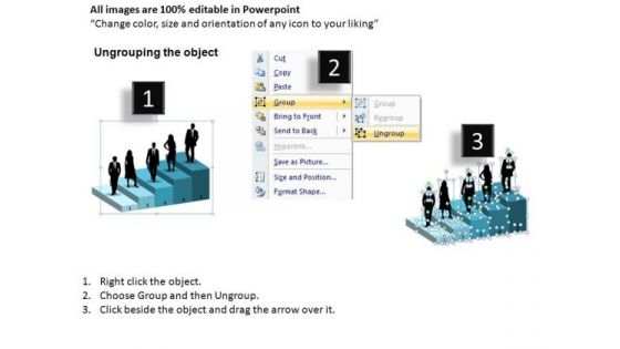 5 Steps Corporate Ladder PowerPoint Templates