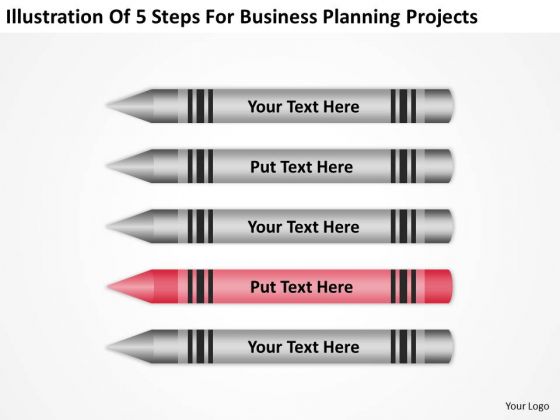 5 Steps For Business Planning Projects Ppt PowerPoint Slide