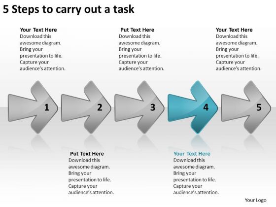 5 Steps To Carry Out Task Chart Circuit Drawing PowerPoint Templates