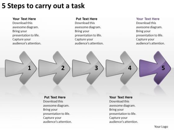 5 Steps To Carry Out Task Ppt Circuit Drawing PowerPoint Templates