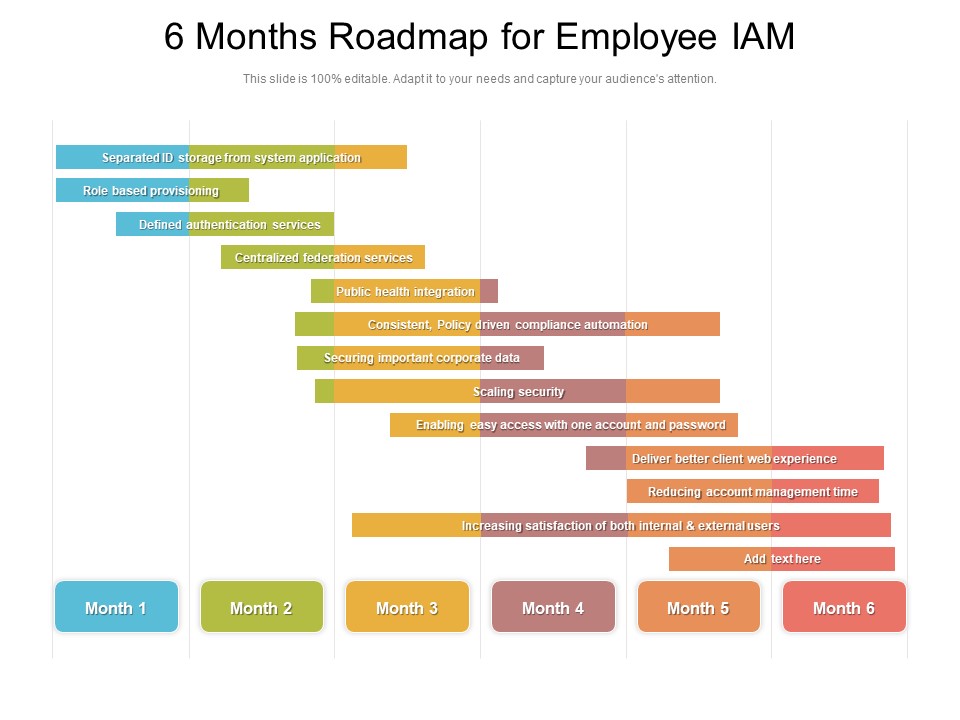 6 Months Roadmap For Employee IAM Information