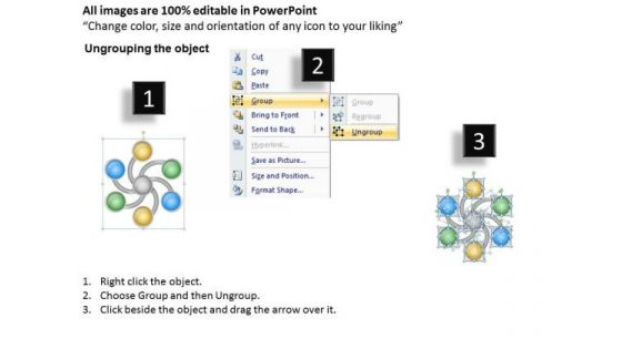 6 Events That Lead To One Outcome Business Plan Template PowerPoint Templates